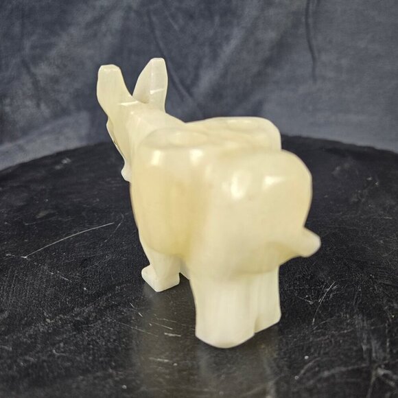 Hand Carved Onyx Donkey Burro Figurine Decor Accents Vintage - Picture 2 of 14